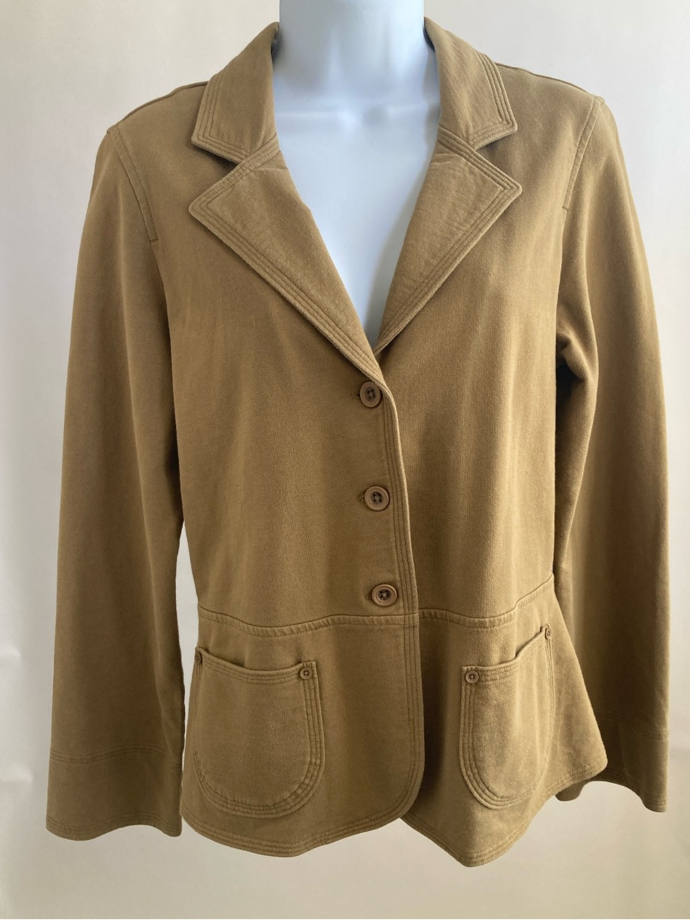 Women's Classic Sandalwood Cotton Blazer Jacket